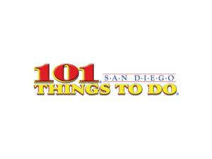 Imaginarium The image showcases the vibrant logo "101 Things to Do San Diego" in bold red and yellow text on a crisp white background, highlighting the exciting activities and comprehensive coverage of attractions in the lively city of San Diego.