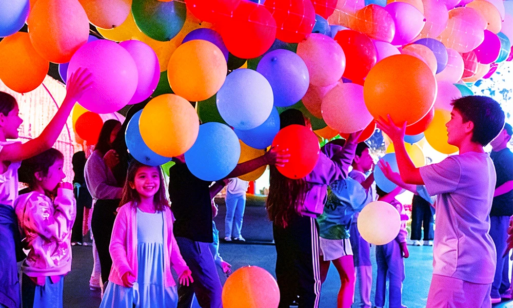 Where Balloons Drift Through the Night