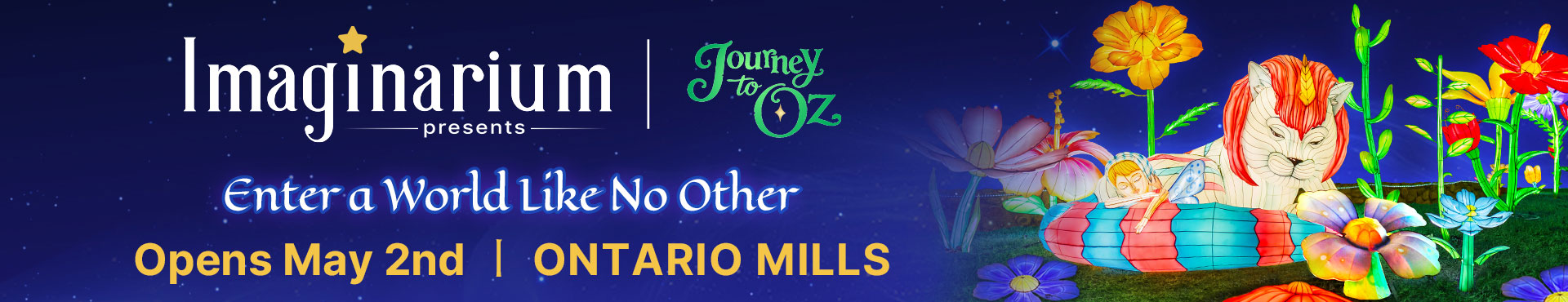Imaginarium Ontario Journey to Oz Calendar Banner Lions