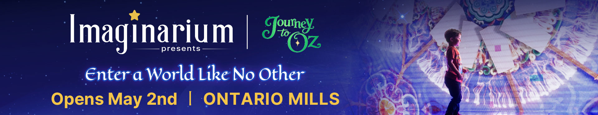 Imaginarium Ontario Journey to Oz Calendar Banner Mirror Room